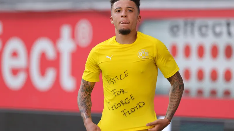 Anglický fotbalista Jadon Sancho