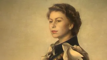Alžběta II. / Z výstavy v National Portrait Gallery v Londýně