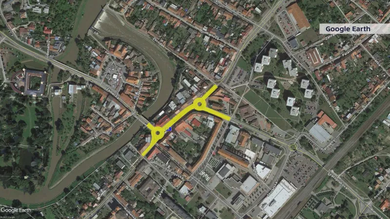 Kruhové objezdy ve Veselí nad Moravou