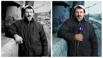 Bezdomovec Honza - moderátor počasí v ČT