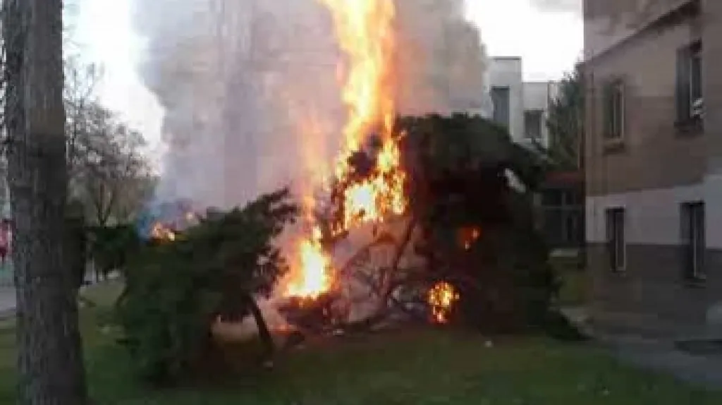 Požár v Přelouči