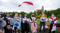 Ilustrační foto – shromáždění na podporu Běloruska ve Vilniusu v roce 2021
