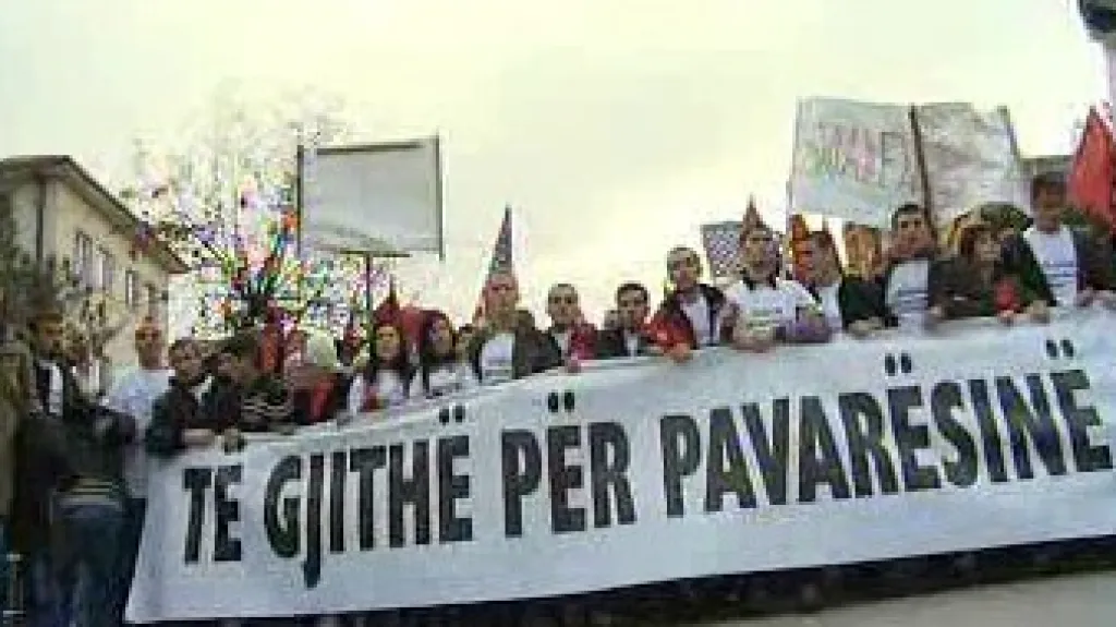 Demonstrace za nezávislost Kosova