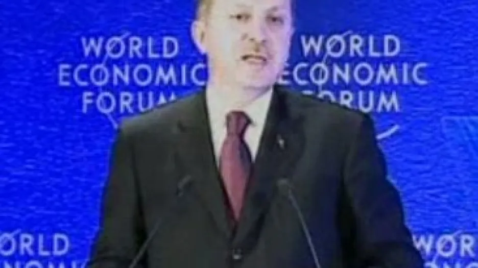 Turecký premiér Erdogan na Světovém ekonomickém fóru