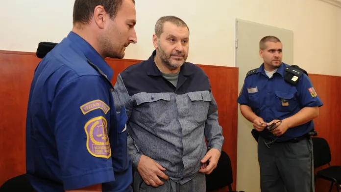 Alexandr Novák u soudu při projednávání žádosti o podmínečné propuštění