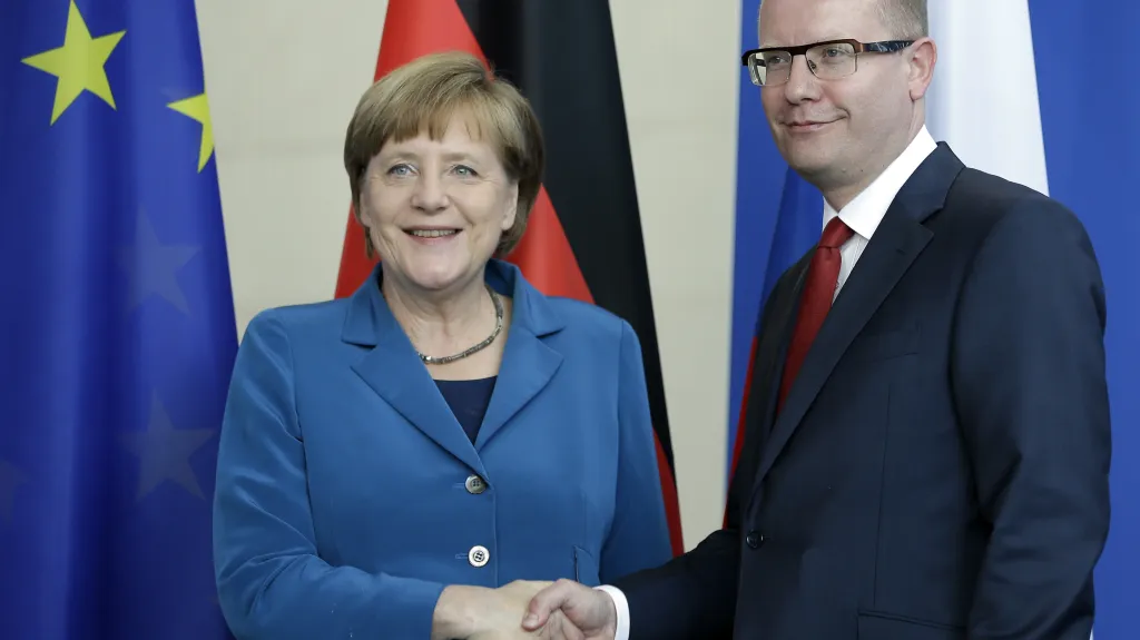 Sobotka se v Berlíně sešel s kancléřkou Merkelovou