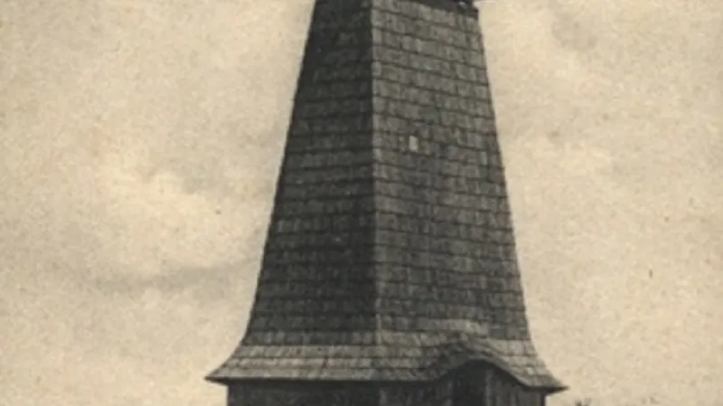 Historický snímek rozhledny Hýlačka