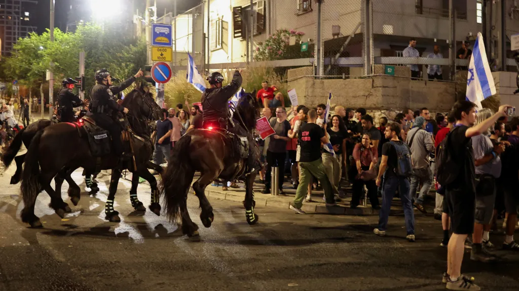 Protivládní protesty v Tel Avivu