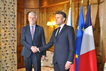 Pavel na mnichovské konferenci jednal s Macronem i Cichanouskou