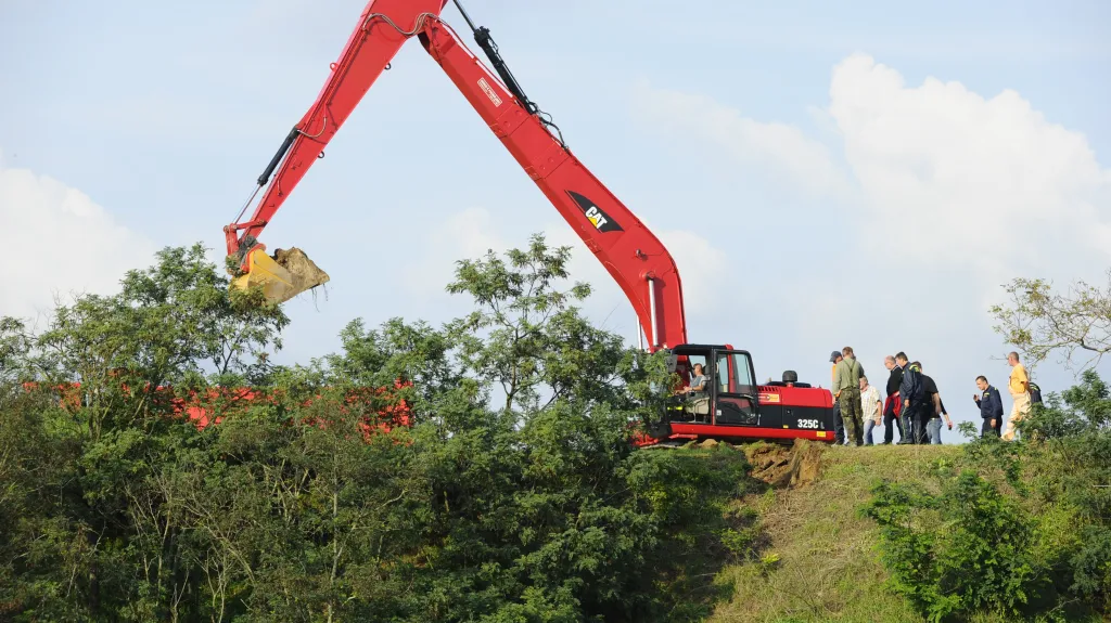 Sesuv svahu ve Strachotíně na Břeclavsku