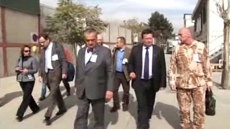 Karel Schwarzenberg a Alexandr Vondra v Afghánistánu