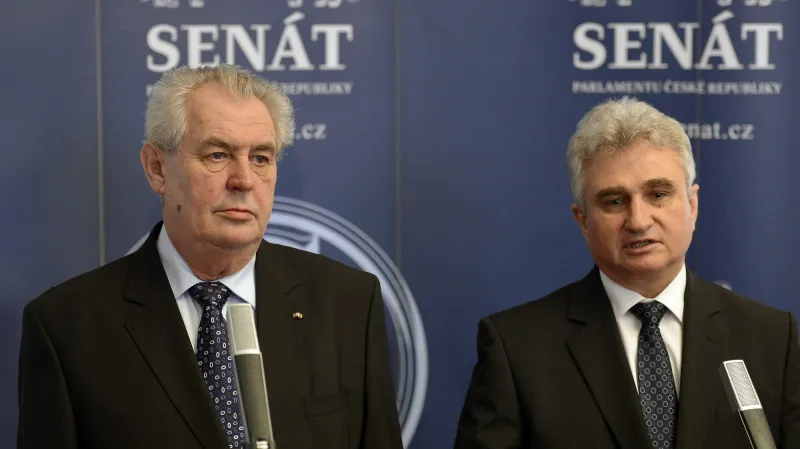 Miloš Zeman a Milan Štěch