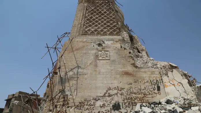 Zničená mosulská Velká mešita