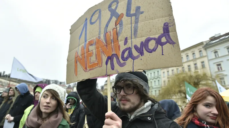 Demonstrace za svobodný internet