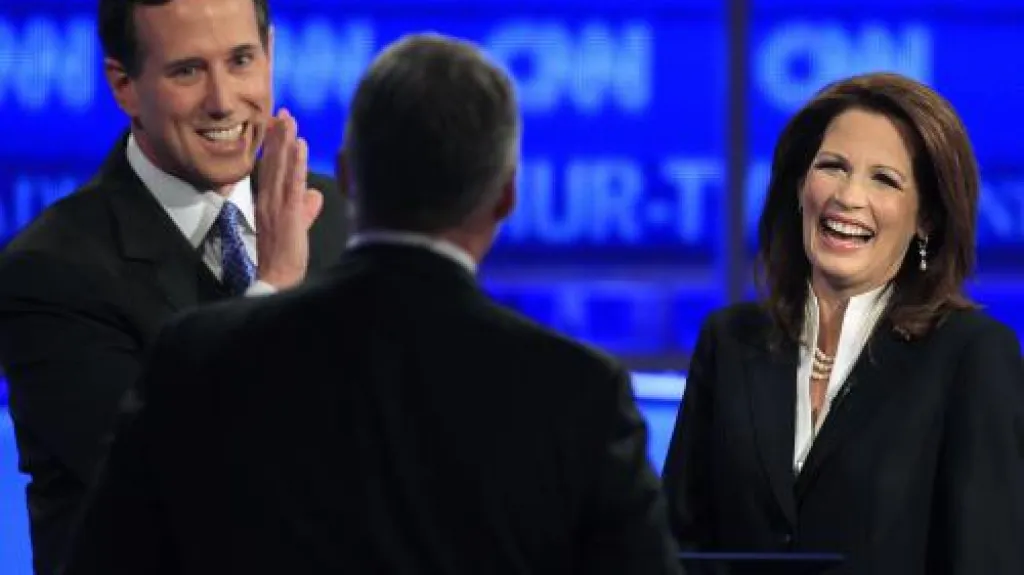 Rick Santorum a Michele Bachmannová