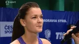 Agnieszka Radwaňská a Renata Voráčová po vzájemném zápase