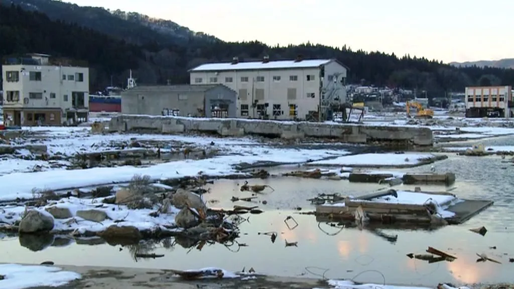 Kesennuma (Japonsko) rok po zemětřesení - březen 2012