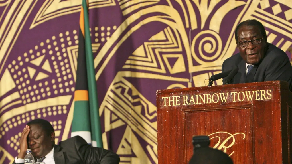 Morgan Tsvangirai a Robert Mugabe