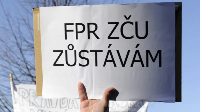 Protesty studentů plzeňských práv