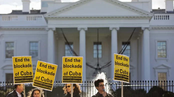 Demonstrace za ukončení blokády Kuby