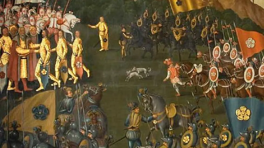 Detail z obrazu Dělení růží