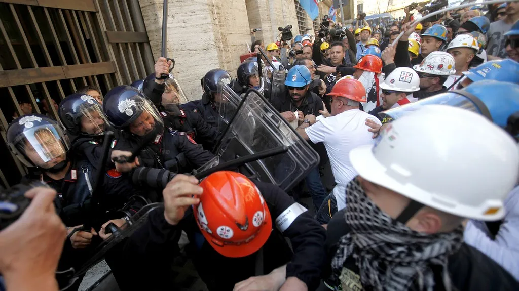 Protesty v Itálii