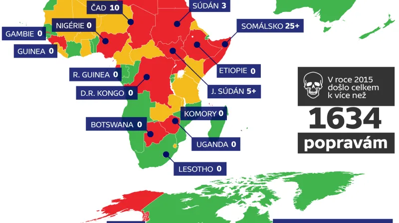 Trest smrti ve světě v roce 2015