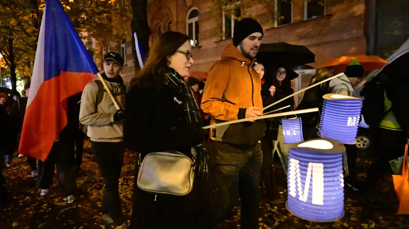 Lampionový průvod v Brně