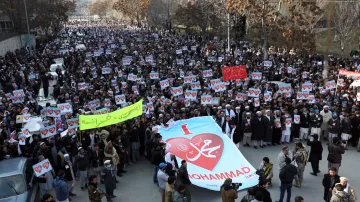 Demonstrace proti Charlie Hebdo v Afghánistánu