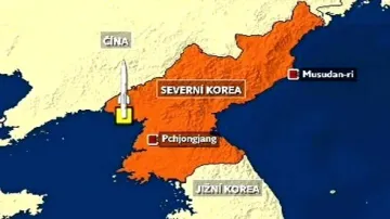 Mapka Severní Koreje