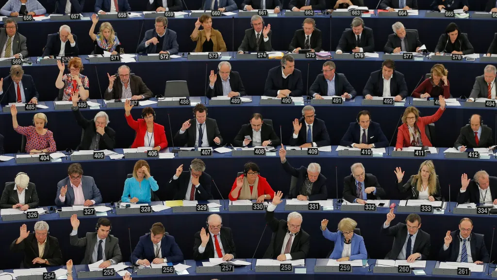 Hlasování v europarlamentu