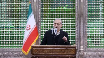 Íránský prezident Masúd Pezeškján (leden 2026)