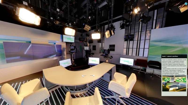 Virtuální prohlídka Českou televizí