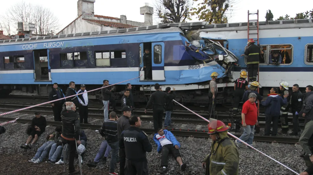 Srážka vlaků v Argentině
