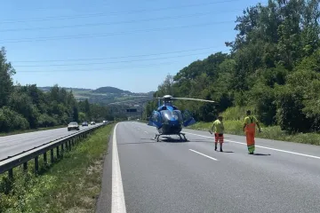 Dálnice D5 u Berouna je po nehodě opět průjezdná