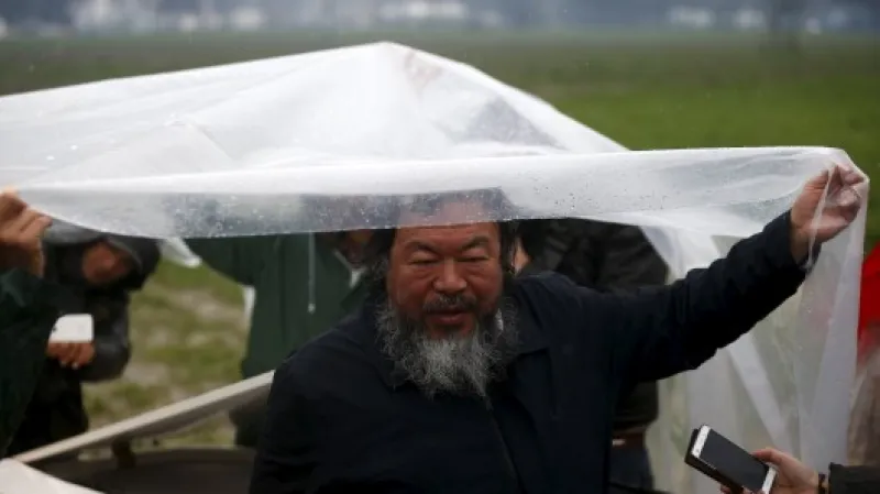 Aj Wej-wej v Idomeni Zdroj: Reuters