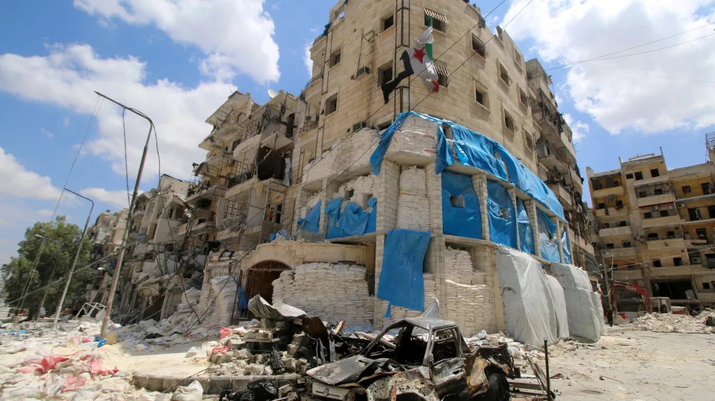 Aleppská nemocnice Kuds zničená bombardováním