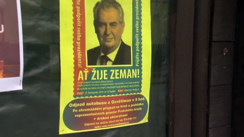 Zájezd na podporu prezidenta