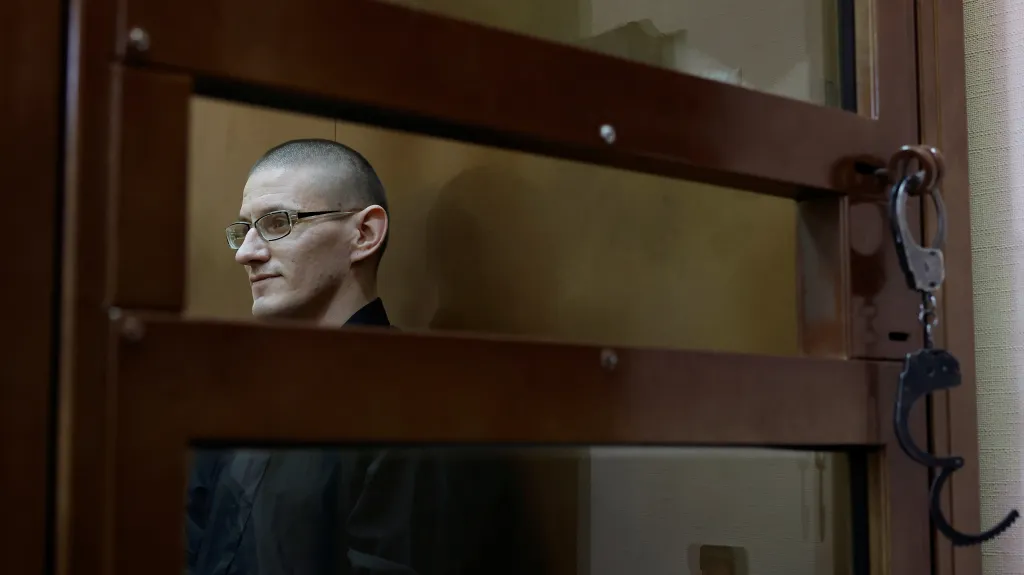 Američan Robert Woodland během procesu u ruského soudu