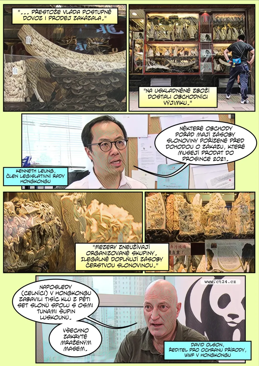 Komiks: Záchrana afrických slonů