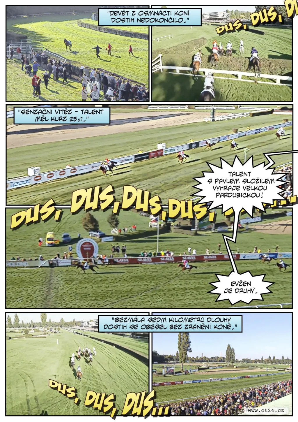 Velkou pardubickou vyhrál kůň Talent