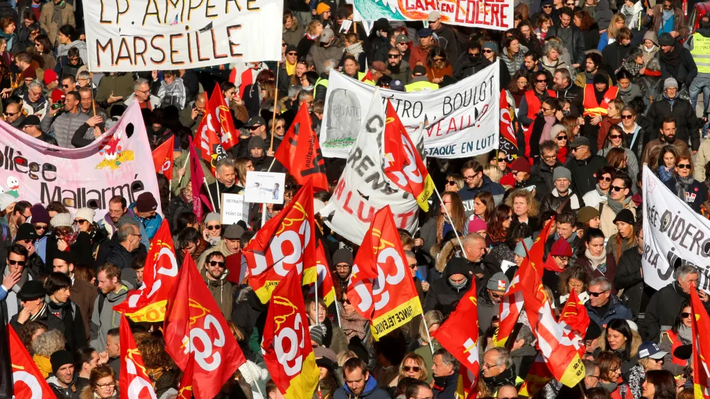 Stávka v Marseille