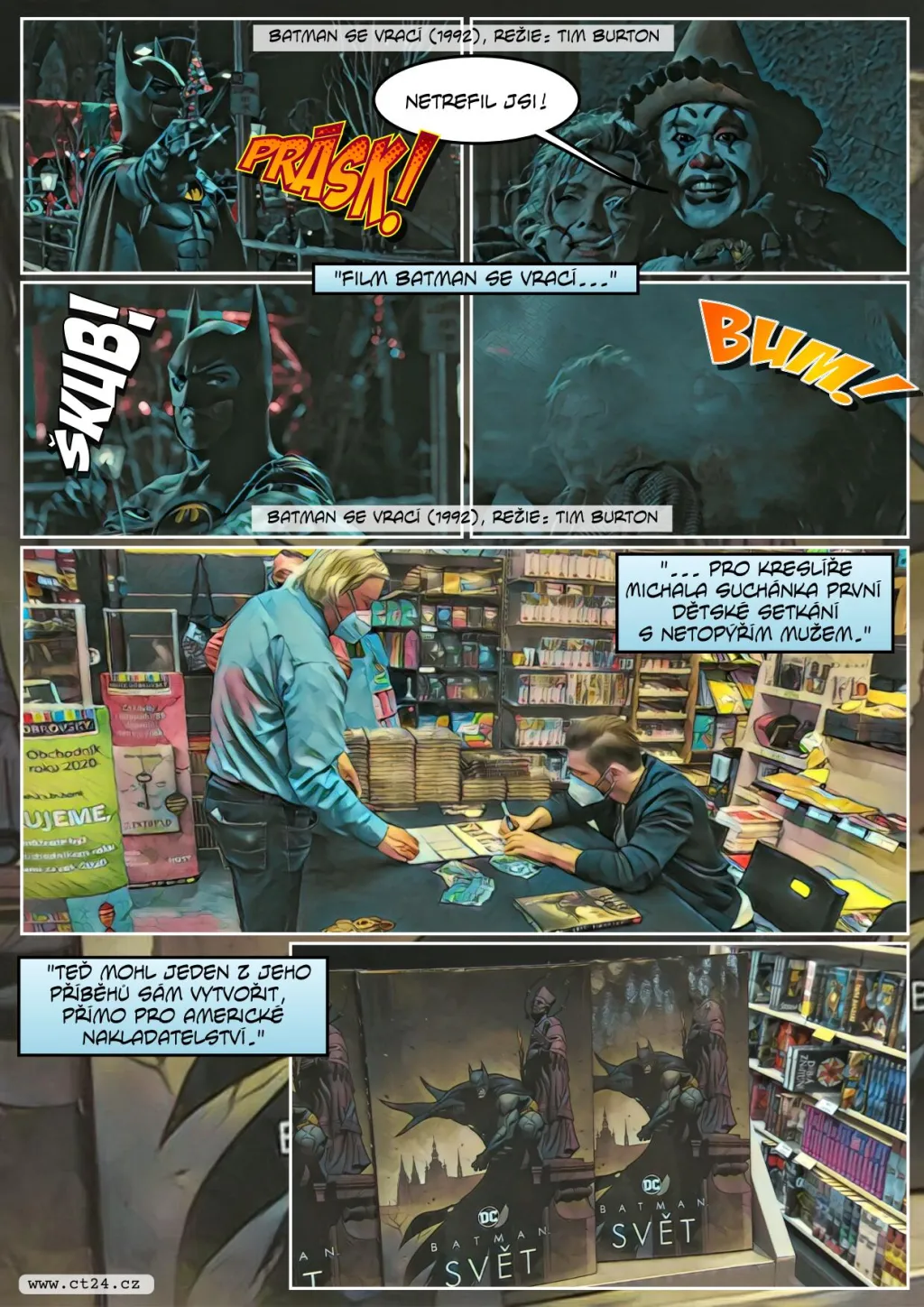 Temný rytíř v normalizační Praze. Komiks o Batmanovi tvoří vůbec poprvé čeští autoři