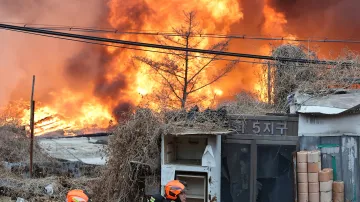 Požár v jihokorejském Soulu