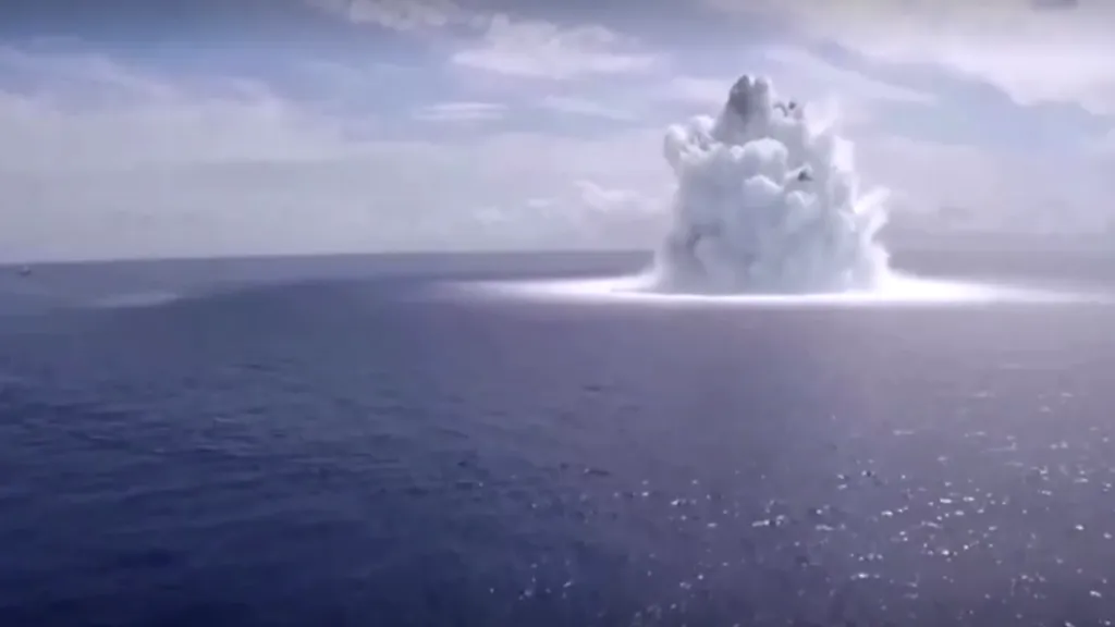 Zkušební exploze více než 18 tun trhaviny