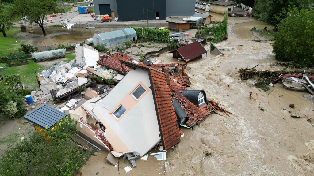 Slovinsko postihly záplavy