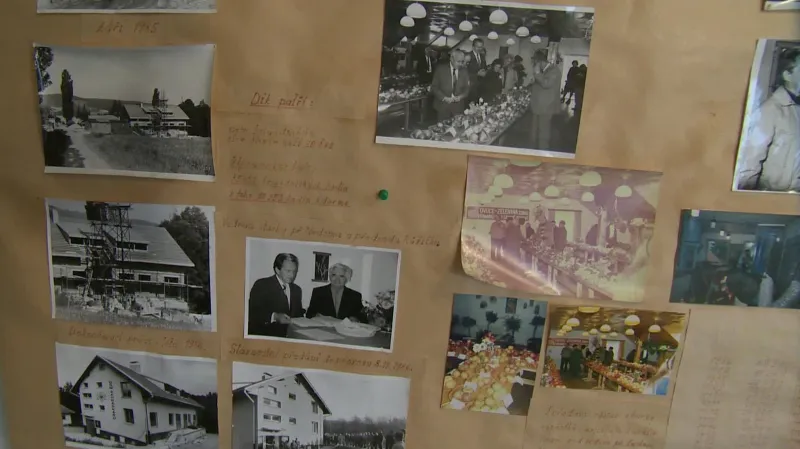 Nástěnka v Domě zahrádkářů připomíná slavnou historii