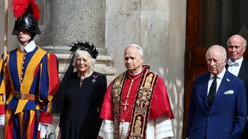 Britský královský pár se setkal s papežem Lvem XIV. ve Vatikánu