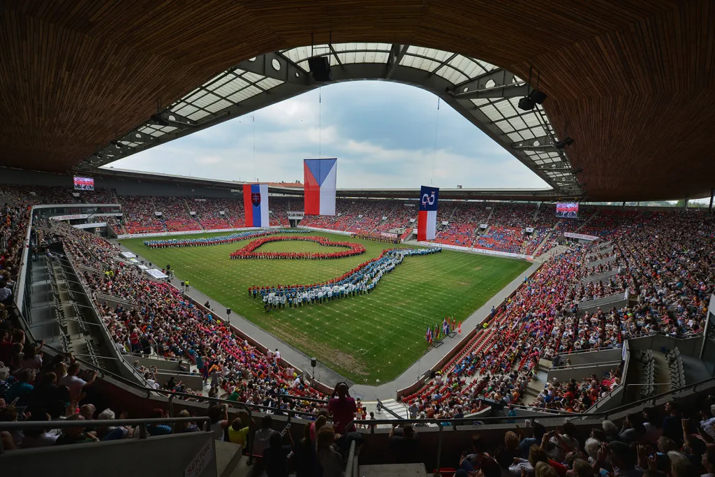 Nominace na vítěznou sérii Czech Press Photo 2018 (Sport): Tisíce sokolů na sletu v Praze