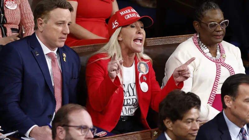 Republikánka Marjorie Taylor Greenová reaguje na poselství Joea Bidena o stavu unie